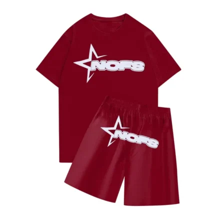 Nofs Summer T Shirt With Short – Maroon